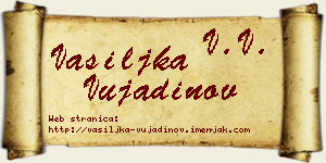 Vasiljka Vujadinov vizit kartica